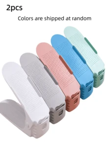 2/10 PCS Adjustable Shoe Slots Organizer, Minimal Space-Saving Double-Layer Shoe Rack For Household Shoe Storage & Arrangement - Multicolor - View 8
