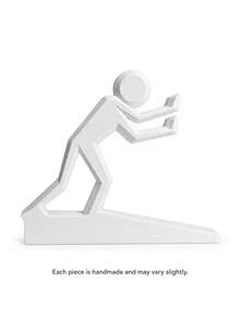 Joivida Door Buddy Human-Shaped Door Stopper Made Via 3D Printing. Designed As A Pushing Figure Silhouette, Offered In Assorted Soft Solid Hues. It Holds Doors Open Steadily, Acting As A Fun Daily Functional Ornament And Personalized Gift Option. - multicolor - View 14