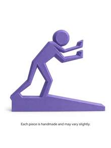 Joivida Door Buddy Human-Shaped Door Stopper Made Via 3D Printing. Designed As A Pushing Figure Silhouette, Offered In Assorted Soft Solid Hues. It Holds Doors Open Steadily, Acting As A Fun Daily Functional Ornament And Personalized Gift Option. - multicolor - View 15