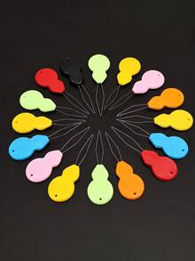 2/5/10 piezas Enhebrador de agujas de plástico, herramienta de enhebrado de agujas a mano para costura, manualidades, tejido, acolchado, arte DIY, color aleatorio - Color al azar - Ver 9