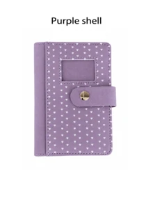 Joivida 1‑Pack Mini 6‑Hole Loose‑Leaf Notebook, Cute Heart Polka‑Dot Printed PU Leather Journal, Photo Window & Snap Button Closure, Exquisite Stitching Pocket Planner, Practical Compact Dairy For School Office Travel Daily Holiday Party Home Use - multicolor - View 15