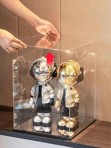 High‑Definition Collectible Display Box With Mirror Base, Assembled Transparent Acrylic Box, Alternative To Glass Box, Used For Displaying Figurines, Dolls, Ornaments, Home Storage & Organization, Gift Box - Multicolor 8 - View 7
