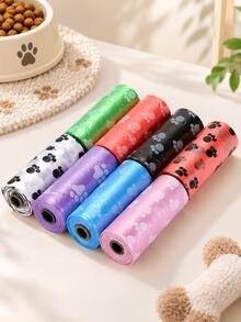 Baby Printed Diaper Garbage Bag Set, Portable Buckle Capsule Storage Box Replacement Bag, Baby Diaper Dirty Diaper Replacement Plastic Bag - Multicolor - View 6