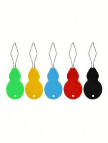 2/5/10 piezas Enhebrador de agujas de plástico, herramienta de enhebrado de agujas a mano para costura, manualidades, tejido, acolchado, arte DIY, color aleatorio - Color al azar - Ver 1