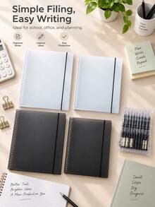 A4/B5 Detachable-Cover Loose-Leaf Binder – Student/Office Stationery - Binder With Straps - View 6