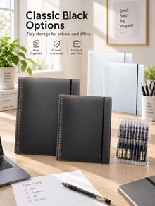 A4/B5 Detachable-Cover Loose-Leaf Binder – Student/Office Stationery - Binder With Straps - View 3