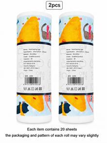 Joivida Cartoon Printed Wet And Dry Dual-Purpose Cloth, Kitchen Specific Dual Effect Oil And Water Absorbing Tear Off Cloth, Enlarged And Thickened Disposable Dishwashing Cloth, Stove Cleaning Kitchen Cleaning Tool, Tear Off Convenient And Practical Cloth. - Multicolor - View 11