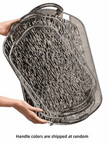 1pc Modern Minimalist Acrylic Tray With Handle, Transparent Breakfast Plate, Cosmetic Storage Tray, Suitable For Home Living Room Storage Display, Ideal For Living Room Kitchen Dining Room And Cafe - Grey - View 8