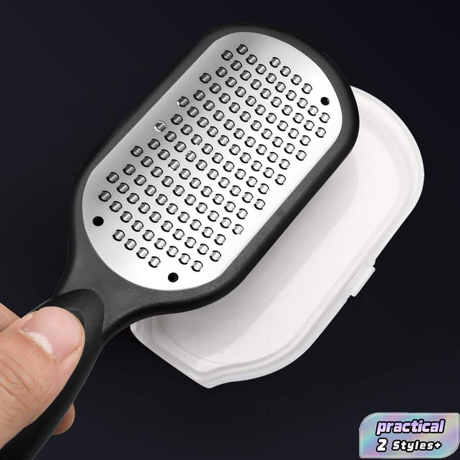[Remove Dead Skin] All-In-One Professional Stainless Steel Foot File, Painless Foot Filing Tool, Foot Trimming And Cleaning Tool, Anti-Splash Design, Suitable For Men And Women With Rough Soles, Home SPA Foot Care, Foot Exfoliation - multicolor - View 1