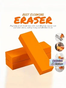 Stainless Steel Cleaning Eraser Kitchen Limescale Rust Remover Multi-Use Scratch-Free Durable Scrub Pad For Sink Faucet Stove Cooktop Pot Pan Tile Glass Home Bathroom Hotel Restaurant Commercial - A - View 1
