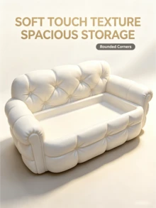 1PC 3D Printed Mini Sofa Shaped Storage Tray White Jewelry Organizer Key Holder Hair Accessory Desktop Decor Light Luxury Style - White - View 4