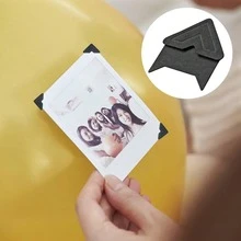 4 Sheets Self Adhesive Photo Corners Acid Free Mounting Stickers For Scrapbook Album DIY Journal Handmade Craft Supplies Photo Corner Stickers For Memory Book Card Making Scrapbooking Journaling Album Decor - A - View 2