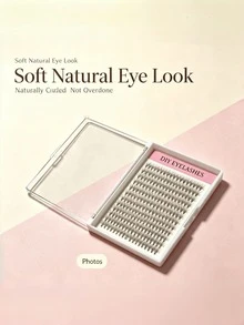 10D 0.07mm 8-16mm Mixed C D Curl Fluffy Wispy Natural Volume Individual Lashes DIY Eyelash Extension Reusable For Women Girls Daily Party Makeup Gift - Multicolor - View 4