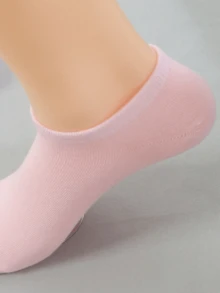 20 Pairs Of Children's Solid Color Bow Ankle Socks School Socks Sports Socks For All Seasons - Multicolor - View 8