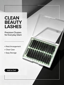 10D 0.07mm 8-16mm Mixed C D Curl Fluffy Wispy Natural Volume Individual Lashes DIY Eyelash Extension Reusable For Women Girls Daily Party Makeup Gift - Multicolor - View 5
