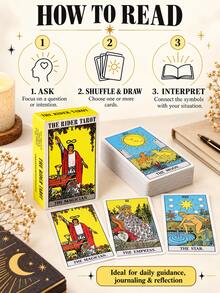 MINKOJA Classic Rider-Waite 78 Cards Original Deck - Multicolor - View 4