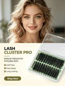 10D 0.07mm 8-16mm Mixed C D Curl Fluffy Wispy Natural Volume Individual Lashes DIY Eyelash Extension Reusable For Women Girls Daily Party Makeup Gift - Multicolor - View 2