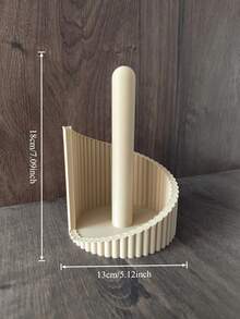 1PC Standard Size Modern Curve Wave Shape Vertical No Installation Paper Towel Holder Roll Organizer Stand Durable Rustproof Non Slip Scratch Resistant Easy Clean Space Saving For Kitchen Countertop Dining Table Coffee Bar Restaurant Home Decor - Multicolor - View 8