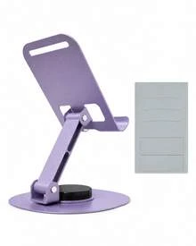 Teckwe Dudukan Ponsel Logam 360° – Dudukan Ponsel Meja Portabel – Dudukan yang Dapat Dilipat & Diputar - Stand desktop - View 7