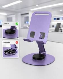 Teckwe Dudukan Ponsel Logam 360° – Dudukan Ponsel Meja Portabel – Dudukan yang Dapat Dilipat & Diputar - Stand desktop - View 6