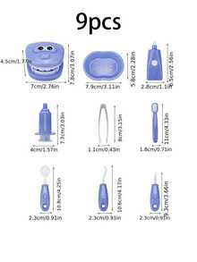 MINKOJA 9pcs Mini Children Dentist Toy Set - Realistic Oral Care Tools, Stimulate Imagination, Edutainment; Dental Examination Teeth Model, Promote Parent-Child Interaction And Role-Playing, Suitable Learning Toy For Boys And Girls (Plastic Material) - Multicolor - View 14