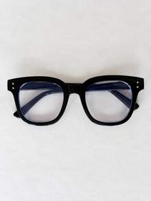 1-Pack Women's Blue Light Glasses Set | Neutral Minimalist Style | Ideal For Reading & Computer Use | Multiple Color Options | Oversized Frames For Every Occasion - View 6