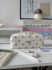 1pc Pencil Case, Suitable For 4 Seasons, Ins Large Capacity Student Stationery Storage Bag, Pencil Case Bag, Handheld Makeup Bag, Pencil Case Bag, Suitable For Desktop Accessories, Suitable For Travel, Cosmetics, Stationery Storage - multicolor - View 2