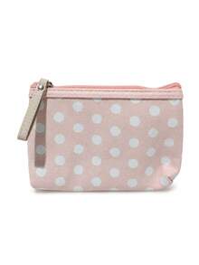 Madebyblanc 1 Buah Tas Kosmetik Kanvas Polkadot, Tas Kosmetik Portabel dengan Resleting dan Tali Pergelangan Tangan, Dompet Penyimpanan Serbaguna Ringan, Organizer Perjalanan Persegi Panjang yang Lucu, Untuk Kosmetik, Alat Tulis, dan Perlengkapan Kecil, Aksesori Penyimpanan Harian untuk Perjalanan dan Liburan - MultiWarna - View 12