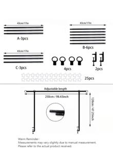 1 Set Sturdy Adjustable Metal Balloon Arch Stand Kit Tabletop Heavy-Duty Frame, Reusable Easy Assembly Balloon Garland Backdrop Decor For Wedding Birthday Graduation Baby Shower Outdoor Party Photo Booth Decoration - Multicolor - View 2