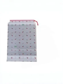 Cherry Pattern Travel Shoe Bags Drawstring Closure Transparent Rope Laundry Organizer Large Capacity White Cherry Print For Men Women Daily Home Travel Use - View 4