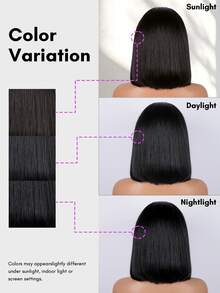 V Part Bob Wig Human Hair Glueless Install With Quick Drawstring Adjustment Straight Hair Natural Color 150% Density For Women, Clip In Upgrade U Part Human Hair Wig, None Lace Wig Human Hair Wear & Go For Beginner Friendly 9AM Hair Cosplay Y2K Ss26 - SNatural - View 9