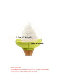 Silicone Ice Cream Support Stand, Summer Ice Pop Holder, Drip-Proof Ice Cream Cone Holder, Children'S Portable Ice Pop Mold Tray With Splash Guard - Multicolor - View 2