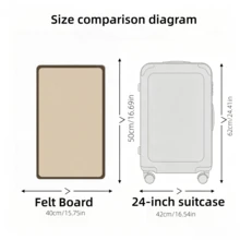 1pc 40*50cm Dark Camel Felt Pin Board, Vintage Felt Wall Decor Board, Photo Display Wall Home Decor Back To School Room Decor School Supplies - 40*50 - View 8