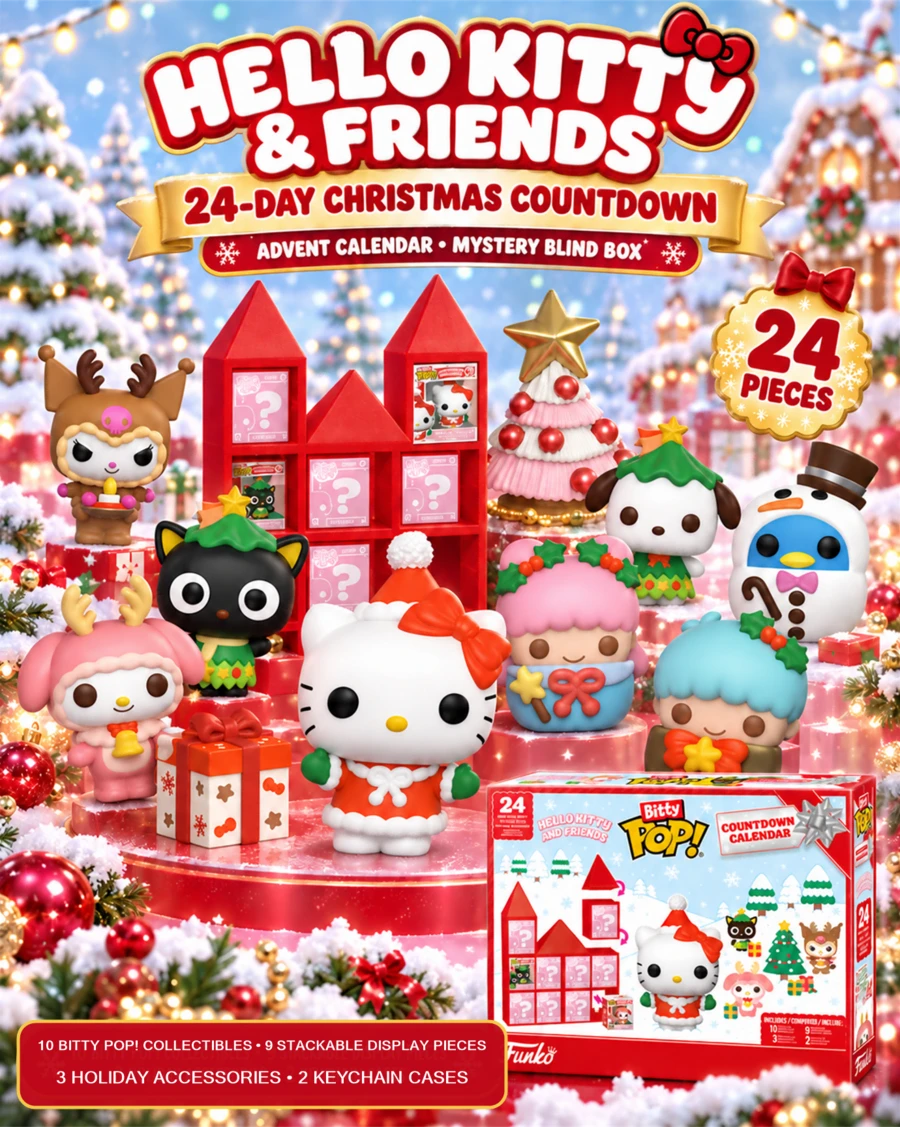 Funko Bitty Pop Character Countdown Calendar, Princess And Design Optional, 24 Pieces Buildable Castle Scene For Shelf Display - Multicolor - View 1