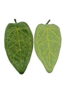 Joivida 1件/2件裝葉子造型懸掛式手巾，可愛龜背葉超吸水柔軟雪尼爾手巾，快乾裝飾性廚房水槽擦手巾 - 彩色 - 查看 12