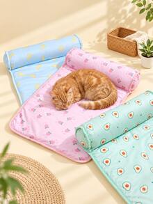 PETSIN 1 Buah Kasur & Alas Tidur Hewan Peliharaan Pendingin Musim Panas - Alas Tidur Motif Buah, Alas Anti Selip, Dapat Dicuci, Bantal Tidur Nyaman untuk Kucing dan Anjing, Istirahat di Dalam Rumah - MultiWarna - View 2
