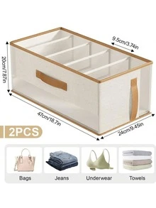 1Pc Foldable Elegant White Handbag Organizer Bag With Transparent Window - Multi-Compartment Dust Protection Design, Suitable For Handbags, Shoes And Accessories - Space-Saving Wardrobe And Closet Organizer, Luxury Item Storage Box Durable Divider - Multicolor - View 10