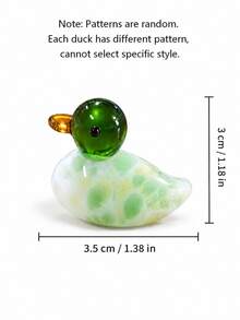 Cirelle 1Pc Hand‑Blended Duck Figurine,Vivid Spotted Tone Crafted Decor Accent For Interior Display,Modern Boho,Housewarming Gift,Playful Character‑Driven Accent That Refreshes Surrounding Visual Layout, Thoughtful Keepsake Suited For Diverse Gifting Moments - default - View 10