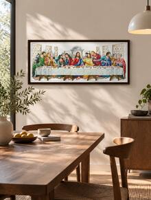 Cross‑Stitch Kit The Last Supper Pattern DIY Handmade Embroidery Set Printed Needlework Figure Design Craft Home Wall Decor Hand‑Stitching Project Gift For Embroidery Enthusiasts - Multicolor - View 13