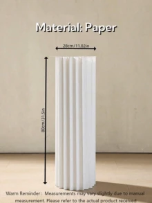 1/3/4pcs Set Cardboard Pedestal Stand, Folding Pillar Stand, Wedding Props, Floor Display Column Stand, Diy Pedestal Box With Round Top Plate Folding Paper Cylinder Column Pedestal Wedding Birthday Cake Flower Stand Rack, Material: Paper, Can Bear - Multicolor - View 16