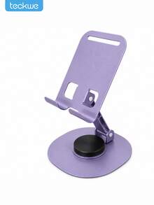 Teckwe 360° Metal Phone Stand – Portable Desktop Phone Holder – Foldable & Rotatable Stand - Purple - View 6