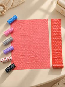 5 Rolls = 75 Packs, Baby Travel Portable Car Garbage Bags, Love Printing Garbage Bags, Outdoor Disposable Garbage Bags, Cat And Dog Toilet Bags. - Multicolor - View 10