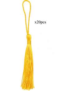 20/50/100pcs 5 Inch/13cm Gold Small Tassel With Rings, Suitable For Bookmarks, Jewelry Making, DIY Projects. - gold - View 11
