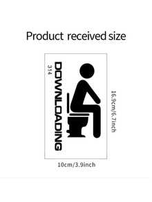 Miếng dán nắp bồn cầu hài hước, decal nắp bồn cầu tự dính chống nước cho phòng tắm gia đình, miếng dán xe cá nhân hóa trang trí hài hước, decal bọc nắp bồn cầu có thể tháo rời, phụ kiện trang trí phòng tắm đa năng, miếng dán trêu đùa dễ dán - Phim hoạt hình nhân vật phản diện nhà vệ sinh dán - Xem 8