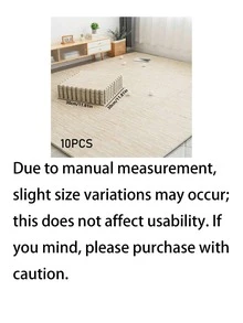 10 Pcs/Pack, 11.8 Inch, 1cm Thick High-Strength Interlocking Floor Mats, Wood Grain Pattern, Suitable For Living Room, Kitchen, Bedroom, Anti-Collision/Anti-Fall/Moisture-Proof, Puzzle Foam Flooring, Also Suitable For School, Gym, Yoga - Wood Grain Flooring - View 11