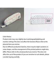 Fluffy Angel Wing Polka Dot Quilted Pencil Case, Style Stationery, Back To School, Pen, Ruler, Eraser All In One Mesh Pouch, School Supplies, Pencil Case - A - View 7