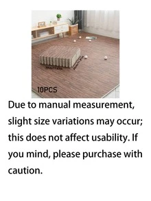 10 Pcs/Pack, 11.8 Inch, 1cm Thick High-Strength Interlocking Floor Mats, Wood Grain Pattern, Suitable For Living Room, Kitchen, Bedroom, Anti-Collision/Anti-Fall/Moisture-Proof, Puzzle Foam Flooring, Also Suitable For School, Gym, Yoga - Wood Grain Flooring - View 14