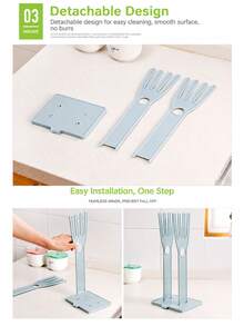 Kitchen Glove Drying Rack, No-Drill Wall-Mounted Glove Storage Rack, Desktop Vertical Design, Easy Access - Multicolor - View 9