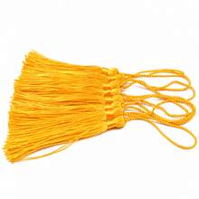 20/50/100pcs 5 Inch/13cm Gold Small Tassel With Rings, Suitable For Bookmarks, Jewelry Making, DIY Projects. - gold - View 2