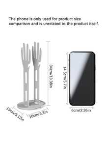 Kitchen Glove Drying Rack, No-Drill Wall-Mounted Glove Storage Rack, Desktop Vertical Design, Easy Access - Multicolor - View 3